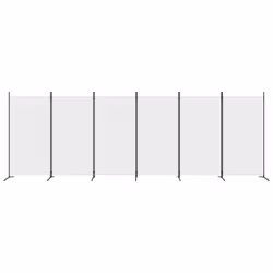 Divisorio a 6 Pannelli Bianco 520x180 cm Tessutocod mxl 121215