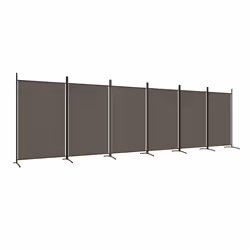 Divisorio a 6 Pannelli Antracite 520x180 cm Tessutocod mxl 121030 - Vista aggiuntiva 2