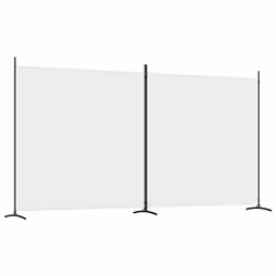 Divisorio a 2 Pannelli Bianco 348x180 cm Tessutocod mxl 90002 - Vista aggiuntiva 2