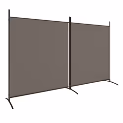 Divisorio a 2 Pannelli Antracite 348x180 cm Tessutocod mxl 73055 - Vista aggiuntiva 2