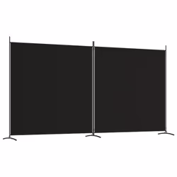 Divisorio a 2 Pannelli Nero 348x180 cm in Tessutocod mxl 97105 - Vista aggiuntiva 2