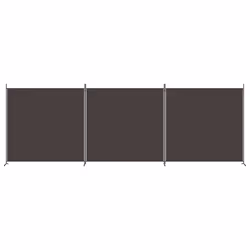 Divisorio a 3 Pannelli Marrone 525x180 cm in Tessutocod mxl 126964 - Vista aggiuntiva 3