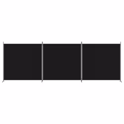 Divisorio a 3 Pannelli Nero 525x180cm in Tessutocod mxl 72997 - Vista aggiuntiva 3