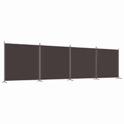 Divisorio a 4 Pannelli Marrone 698x180 cm in Tessutocod mxl 73327 - Vista aggiuntiva 2