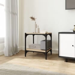 Vidaxl - Mobile Porta tv, Armadietti per tv Rovere Sonoma 40x33x41 cm Legno Multistrato e Acciaio