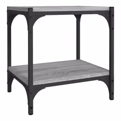 vidaXL Mobile TV Grigio Sonoma 40x33x41 cm Legno Multistrato e Acciaio - Vista aggiuntiva 2