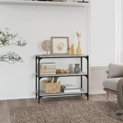 Libreria, Scaffale grigio sonoma 80x33x70, 5cm Legno Multistrato e Acciaio vidaXL