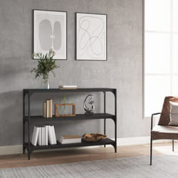 Librerie, Mobile Porta Libri Nero 100x33x70, 5cm Legno Multistrato Acciaio vidaXL
