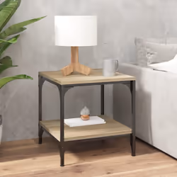 vidaXL Tavolini 2pz rovere sonoma 40x40x40 cm in Legno Multistrato - Vista aggiuntiva 3
