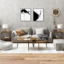 Vidaxl - Tavolini 2pz rovere fumo 40x40x40 cm in Legno Multistrato