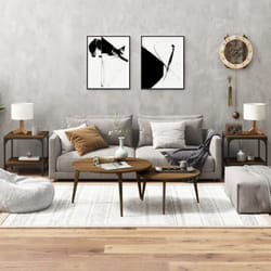 Vidaxl - Tavolini 2pz Nerorovere marrone 40x40x40cm in Legno Multistrato