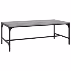 vidaXL Tavolino da Salotto Grigio Sonoma 100x50x35cm Legno Multistrato - Vista aggiuntiva 2