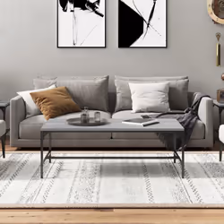 vidaXL Tavolino da Salotto Grigio Sonoma 100x50x35cm Legno Multistrato - Vista aggiuntiva 3