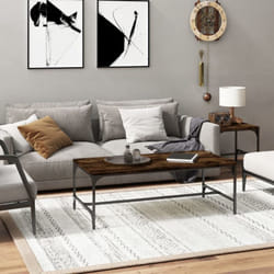 Vidaxl - Tavolino da Salotto, Tavolino da caffè Rovere Fumo 80x50x35 cm Legno Multistrato
