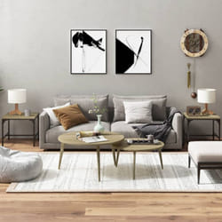 Vidaxl - Tavolini 2pz Rovere Sonoma 40x40x35 cm in Legno Multistrato