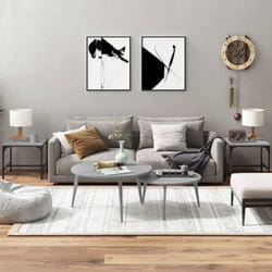 Vidaxl - Set di 2 Tavolini, Tavolini da Salotto grigio sonoma 40x40x35 cm in Legno Multistrato