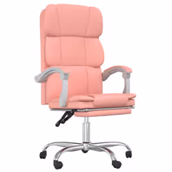 VidaXL 349633, 1 pz, Cotone, Ecopelle, Metallo, Poliestere, Cloruro di polivinile (PVC), Rosa