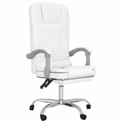 VidaXL 349672, 1 pz, Cotone, Ecopelle, Metallo, Poliestere, Cloruro di polivinile (PVC), Bianco