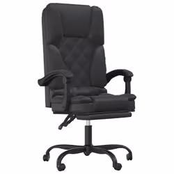 VidaXL 349687, 1 pz, Cotone, Ecopelle, Metallo, Poliestere, Cloruro di polivinile (PVC), Nero