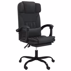 VidaXL 349733, 1 pz, Cotone, Ecopelle, Metallo, Poliestere, Cloruro di polivinile (PVC), Nero