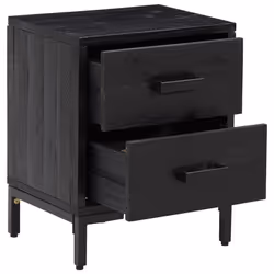 VidaXL 349912 comodino Nero - Vista aggiuntiva 4