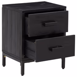 VidaXL 349914 comodino Nero - Vista aggiuntiva 4