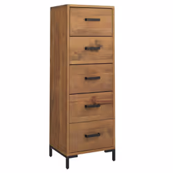 vidaXL Cassettiera 42x35x110 cm in Legno Massello di Pino - Vista aggiuntiva 2