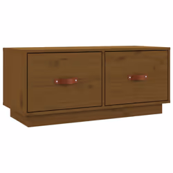 vidaXL Mobile Porta TV ambra 80x34x35 cm in Legno Massello di Pino - Vista aggiuntiva 2