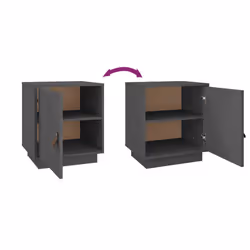 VidaXL 818280 comodino Grigio - Vista aggiuntiva 8