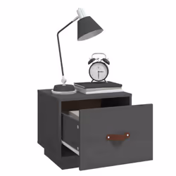 VidaXL 818290 comodino Grigio - Vista aggiuntiva 4