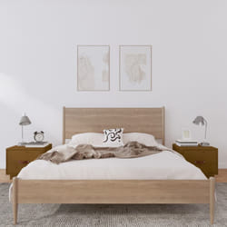 vidaXL Comodini 2 pz ambra 40x34x35 cm in Legno Massello di Pino