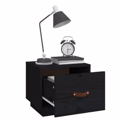 VidaXL 818294 comodino Nero - Vista aggiuntiva 4