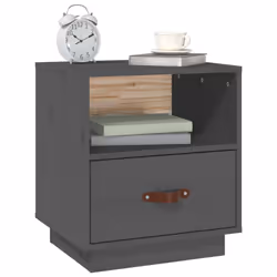 VidaXL 818299 comodino Grigio - Vista aggiuntiva 4