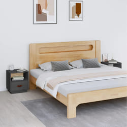 VidaXL 818300 comodino Grigio
