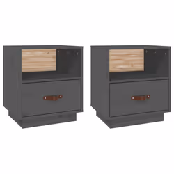 VidaXL 818300 comodino Grigio - Vista aggiuntiva 2