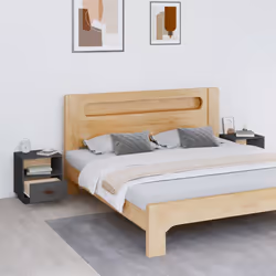 VidaXL 818300 comodino Grigio - Vista aggiuntiva 3