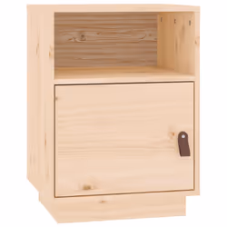 vidaXL Comodino 40x34x55 cm in Legno Massello di Pino - Vista aggiuntiva 2