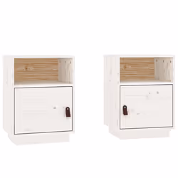 VidaXL 818318 comodino Bianco - Vista aggiuntiva 2