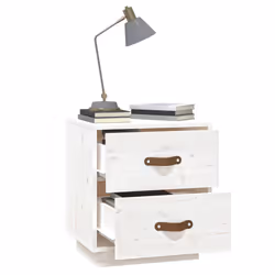 VidaXL 818327 comodino Bianco - Vista aggiuntiva 4