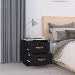 VidaXL 818334 comodino Nero - Vista aggiuntiva 4