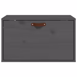 vidaXL Pensile Grigio 60x30x35 cm in Legno Massello di Pino - Vista aggiuntiva 3