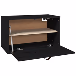 VidaXL 818354 scaffale Pino, Legno Nero - Vista aggiuntiva 5