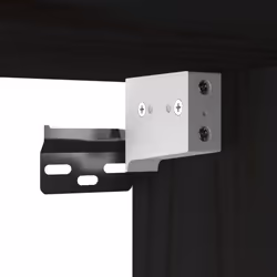 VidaXL 818354 scaffale Pino, Legno Nero - Vista aggiuntiva 7