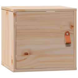 vidaXL Mobiletto da Parete 31,5x30x30 cm Legno Massello di Pino - Vista aggiuntiva 2