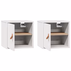VidaXL 818358 scaffale Pino, Legno Bianco - Vista aggiuntiva 6