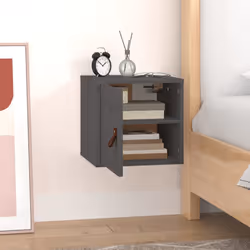 VidaXL 818359 scaffale Pino, Legno Grigio - Vista aggiuntiva 8