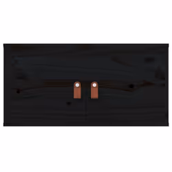 VidaXL 818374 scaffale Pino, Legno Nero - Vista aggiuntiva 4
