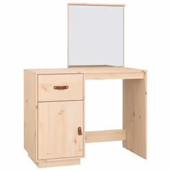 vidaXL Toeletta 95x50x134 cm in Legno Massello di Pino - Vista aggiuntiva 2