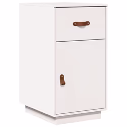 vidaXL Armadietto da Scrivania Bianco 40x50x75 cm Legno Massello Pino - Vista aggiuntiva 2