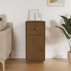 Credenza ambra 34x40x75 cm in Legno Massello di Pino - Vidaxl